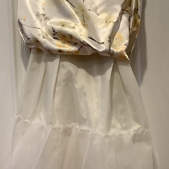 Vintage J Howard Sundress Size 6 White with Yellow Flowers Fully Lined - Picture 6 of 16